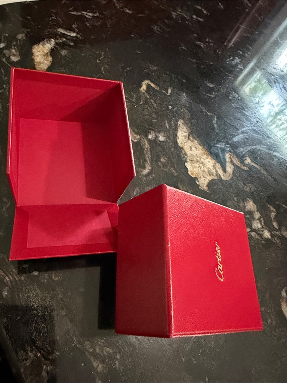 Cartier Red Box with Gold Script Logo - Picture 5 of 5